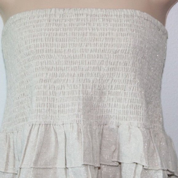 Spell & The Gypsy Collective Lola Ruched Mini Skirt Biscuit Beige Medium H13378 - Picture 4 of 12